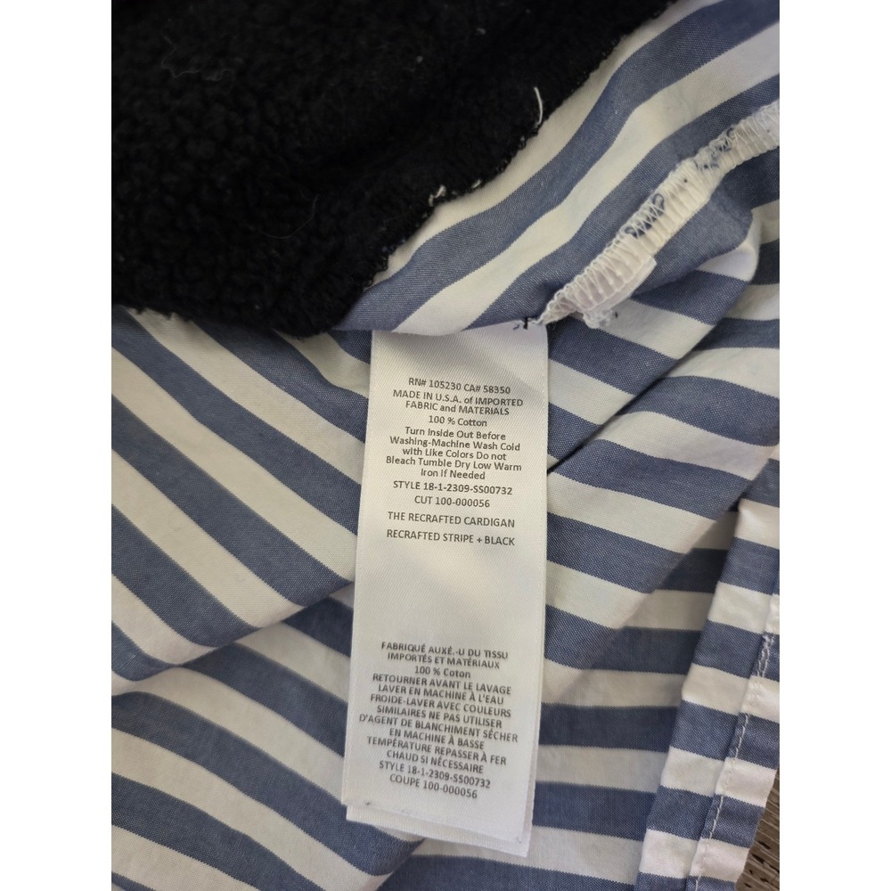 Current / Elliot The Recrafted Cardigan Stripe Button Front Size‎ 0 - Picture 7 of 8